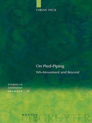 cover image of On Pied-Piping